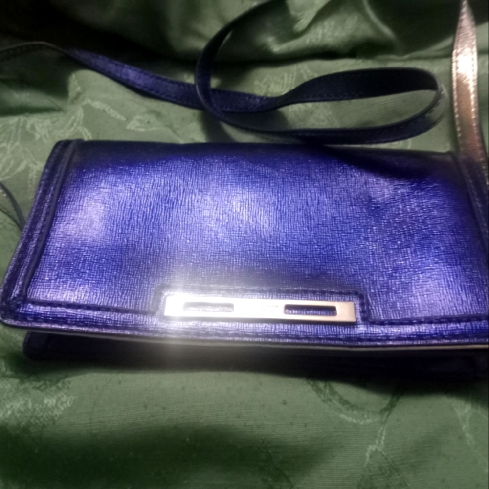 Nine West Blue Metallic Purse